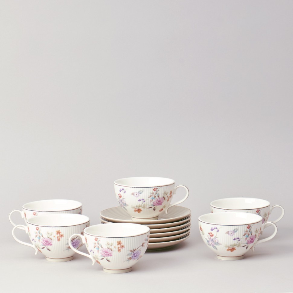 Чайный набор lefard "времена года" на 6 пер. 12 пр. 250 мл серый Lefard (42-575)