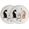 Набор тарелок закусочных lefard "парижские коты" 2 шт. 20,5 см Lefard (104-833)