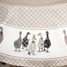 Скатерть  круглая "family farm" 150 см ,100% хлопок, клетка,твил, пропитка SANTALINO (850-748-23)