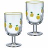 Набор бокалов для вина "fruity pineapple" из 2 шт. 350 мл Lefard (685-137)