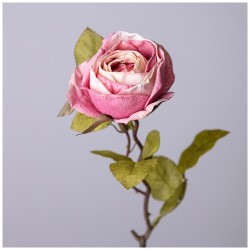 Цветок искусственный роза длина=53см , цвет королевский розовый мал.уп.=36шт Lefard (535-367)