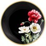 Тарелка закусочная "маки" 20,5см черная Lefard (104-610)