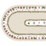 Скатерть  140х300 cm овальная, "щелкунчик" цвет: бежевый, tm lefard, полиэстер 100% Lefard (986-002-29)