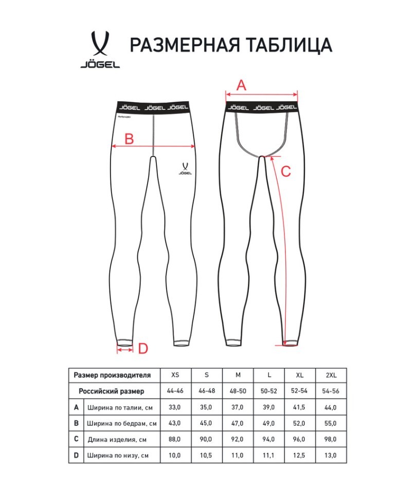 Тайтсы компрессионные JOGEL PerFormDRY Baselayer Tights 2, темно-синий (2120855)