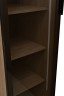 GD-10014/1-3 Шкаф Alto пенал c полками,цвет дуб Урбан Кофейный, дверцы стекло(тонир) 50*57*228.5см (TT-00014202)