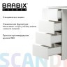 Стол письменный/компьютерный BRABIX Scandi CD-016 1100х500х750 мм 4 ящ белый 641891 (1) (95402)