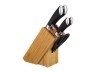 Набор ножей agness 6 пр.нжс на деревянной подставке с ножеточкой и ножницами (кор=6набор.) Agness (911-018)