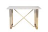 Стол-консоль белый / браш.золото 140*75*91,5см (TT-00014500)