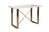 Стол-консоль белый / браш.золото 140*75*91,5см (TT-00014500)