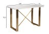 Стол-консоль белый / браш.золото 140*75*91,5см (TT-00014500)