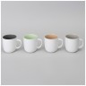 Набор кружек  bronco "velour" 4 шт. 400 мл микс белый Bronco (407-108-1)