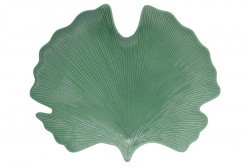 Блюдо-листок гинкго Мадагаскар, светло-зеленое, 35 х 29 см - EL-R2052/LELG Easy Life
