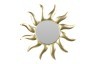Зеркало "Солнце" рама металл. цвет золото d58см - TT-00005682