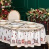 Скатерть  160х220 cm овальная, "щелкунчик" цвет: бежевый, tm lefard, полиэстер 100% Lefard (986-002-28)