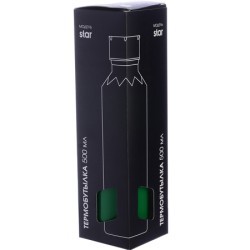 Термобутылка 500мл. Star, зеленая (77030-6)