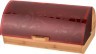 Хлебница agness "кантри" деревянная с пластиковой крышкой 36*21*17 см (кор=4шт.) Agness (938-033)
