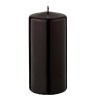Свеча столбик высота 15см черный лакированный диаметр 7 см Adpal (348-844)