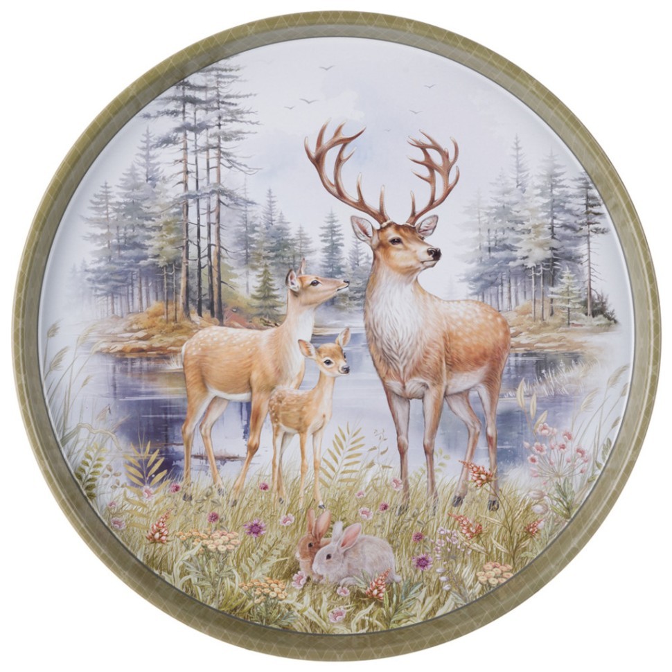 Поднос сервировочный agness 33*2,1 см Agness (898-252)