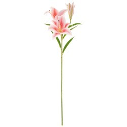 Цветок искусственный "лилия розовая" высота=81 см. Lefard (21-2015)
