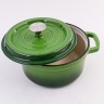 Кастрюля чугун 2,3 л эмаль/покрытие зелёная Mayer&Boch (40625)