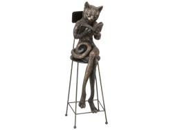 Фигурка "кошка" 10*8*28 см. серия "bronze classic" Lefard (146-624)
