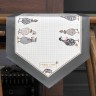 Дорожка на стол "family farm", 45х145см,серый клетка, 100% хлопок, твил Lefard (850-750-36)