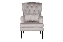 Кресло Rimini велюр св.серый Colton 030-SVBEG 74*84*104см с подушкой - TT-00011111