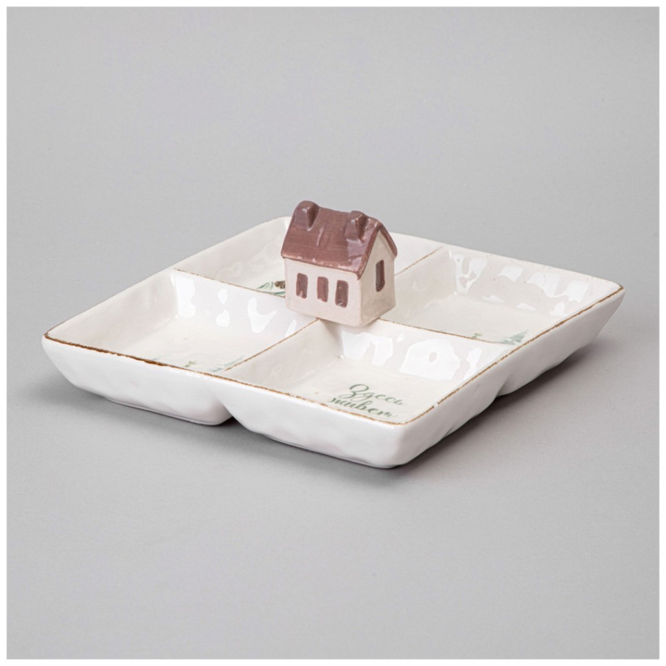 Менажница 4 секции коллекция "chalet" 19,5*19,5*8,5 см Lefard (230-500)