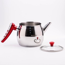 Чайник металлический 1,5 л Hascevher Apple нерж/ст/пласт/стекло (800-300)