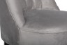 Кресло низкое велюр серый 46*61*70см - TT-00001934