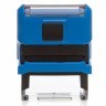 Штамп самонаборный 3-строчный оттиск 38х14 мм синий без рамки Trodat 4911P4/DB 230960 (1) (89561)