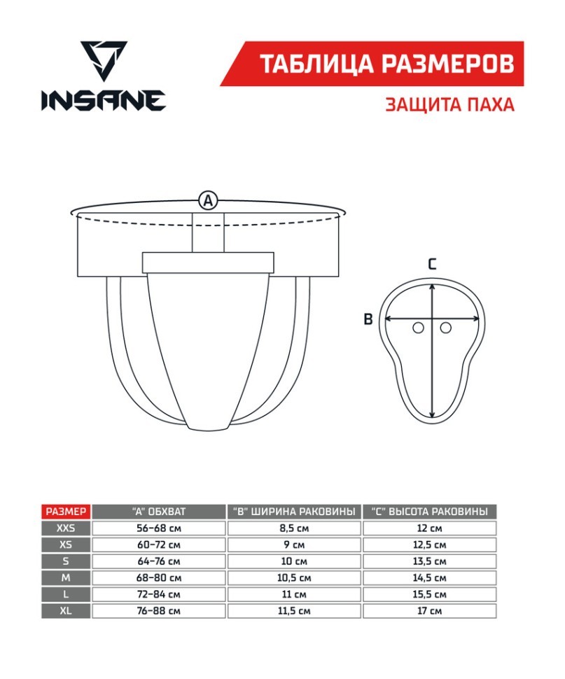 Защита паха Protec, черный (2107906)