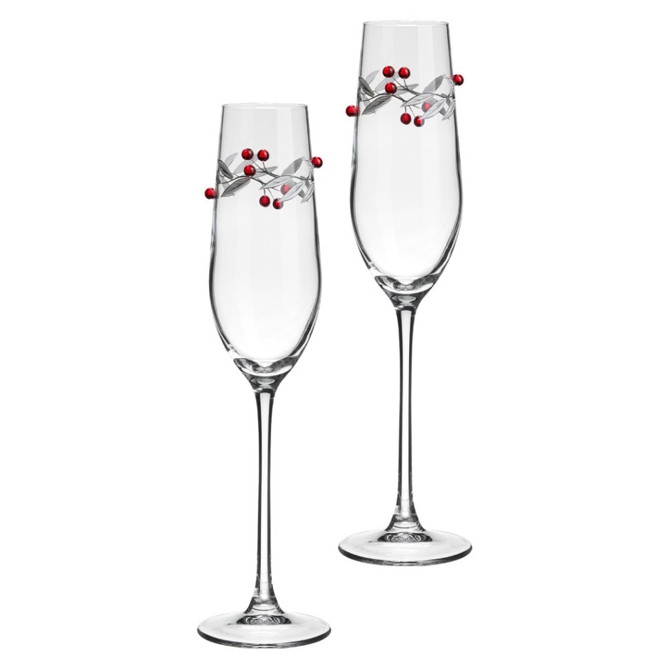 Набор бокалов для шампанского "berry dreams" из 2 шт. 180 мл Lefard (685-127)