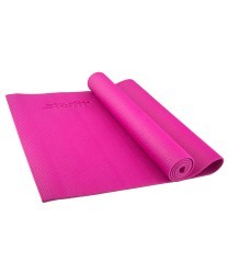 Коврик для йоги FM-101, PVC, 173x61x0,5 см, розовый (129879)