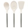 Набор agness из 11пр: 5 ножей,половник,лопатка,шумовка,подставка,ножеточка,ножницы, цвет:белый/серый Agness (671-225)