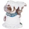 Фигурка декоративная "снеговичок с подсвечником" высота=12см Lefard (169-617)