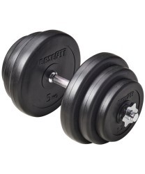 Гантель разборная пластиковая в коробке BASEFIT DB-720, 19,5 кг (2104778)
