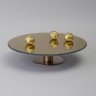 Тортовница на ножке "golden mirror" 30*7 см Agness (357-254)