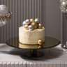 Тортовница на ножке "golden mirror" 30*7 см Agness (357-254)