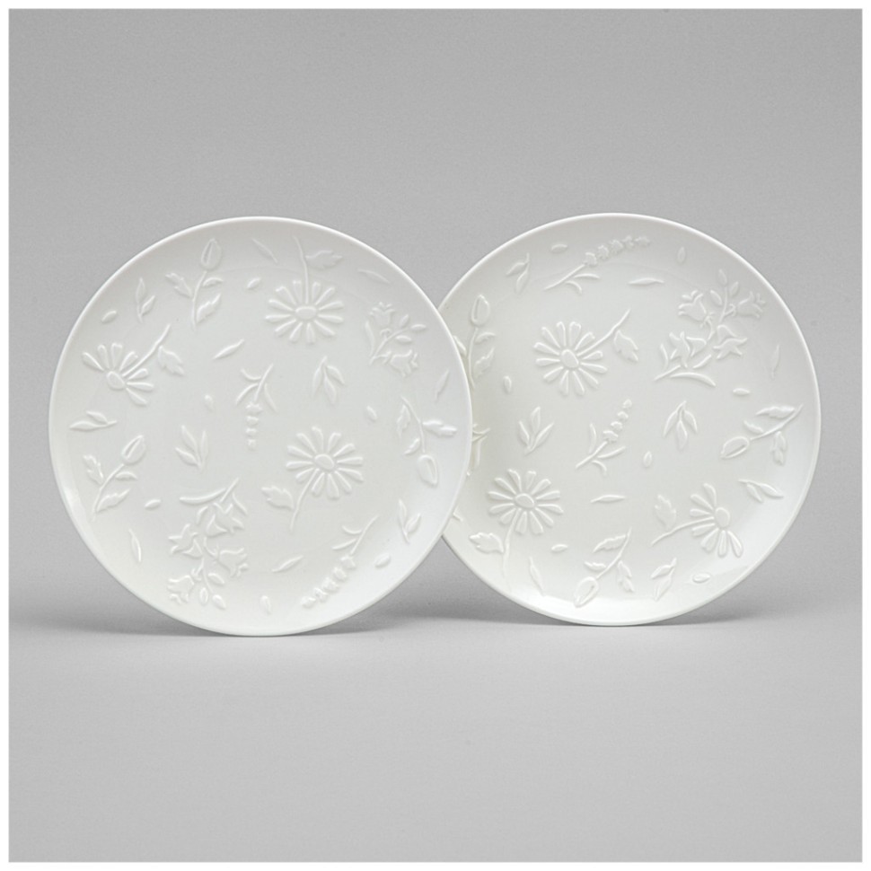 Набор тарелок закусочных lefard "flowers story" 2 шт. 20,5*2 см Lefard (474-266)
