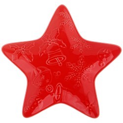 Тарелка-звезда lefard "celebration" 18 см красная Lefard (189-320)