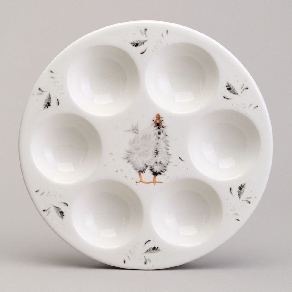 Блюдо на 6 яиц lefard "funny hens" 18*18*2,5 см Lefard (358-2292)