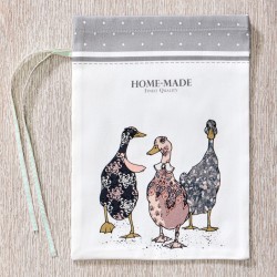 Набор мешочков из 2-х шт "family farm" 20х29см,100% хлопок,серый,твил,пропитка Lefard (850-750-91)