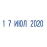 Датер-мини месяц буквами оттиск 22х4 мм синий Trodat 4820 корпус черный 235581 (1) (89611)