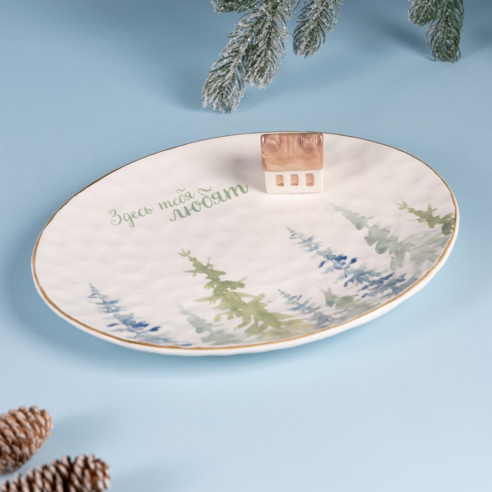 Блюдо овальное коллекция "chalet" 30*24,5*6,5 см Lefard (230-541)