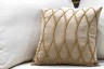Подушка с бисером "Силуэт" бежевая 45*45см (TT-00011426)