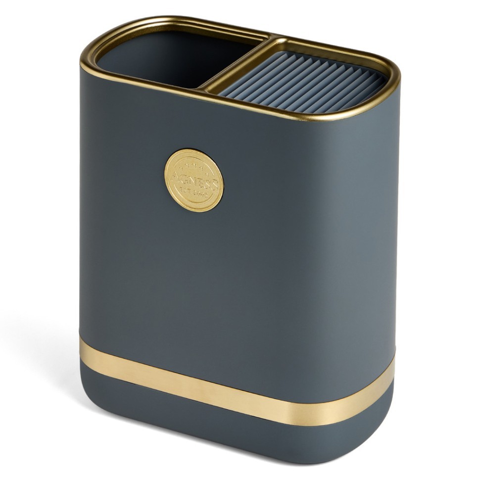 Набор agness из 11пр: 5 ножей,подставка,половник,ложка,лопатка,шумовка,ложка для спагетти Agness (671-222)