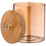 Емкость для сыпучих продуктов agness "amber" 650 мл диаметр=9,5 см. высота=11 см цвет:янтарный Agness (889-100)