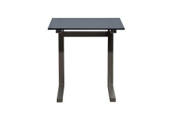Стол журнальный приставной серый, стекло тонированное 50*50*50см (TT-00015706)