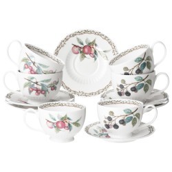 Чайный набор lefard "fruit garden" на 6 пер. 12 пр. 260 мл Lefard (590-642)